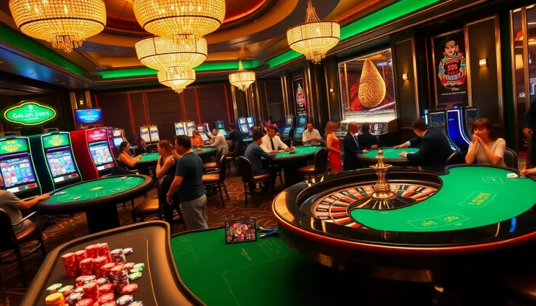 Experience thrilling gameplay at XX88 with luxurious casino tables and engaging players.