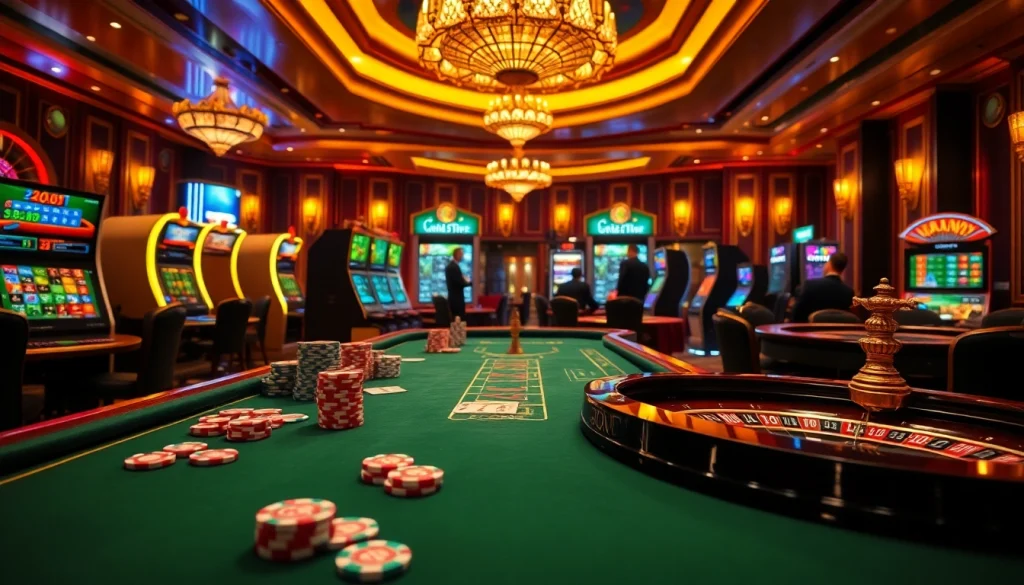 Engaging in high-stakes poker at 39bet.com with vibrant casino elements and lively ambiance.