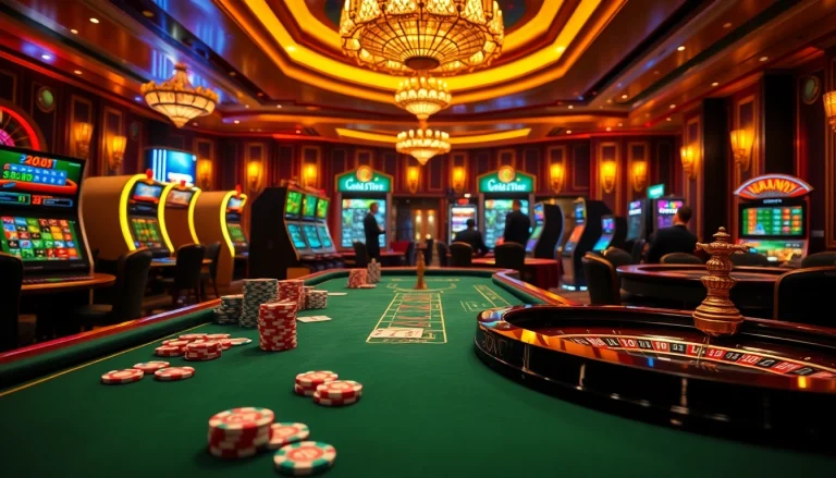 Engaging in high-stakes poker at 39bet.com with vibrant casino elements and lively ambiance.