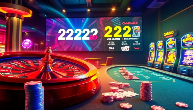 Experience the thrill of the casino with the 222bd app featuring live games and slot machines.