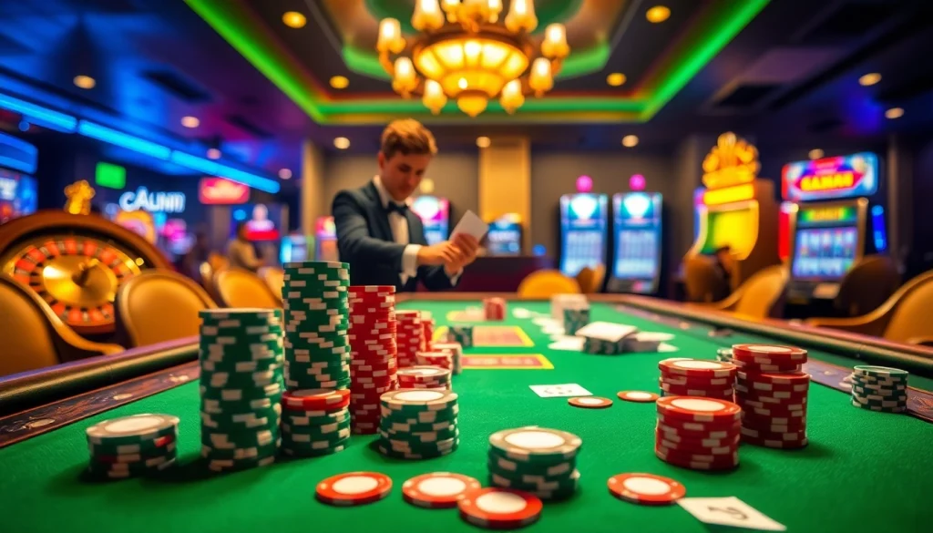 Experience top thrills while playing with Tải App PG88 and vibrant poker setups in a luxury casino.