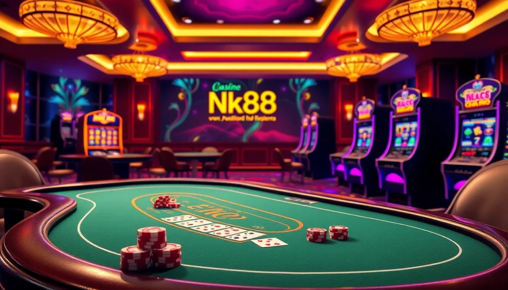 Engage in captivating online gambling at https://nk88.us.com/ with elite poker tables and vibrant slot machines.