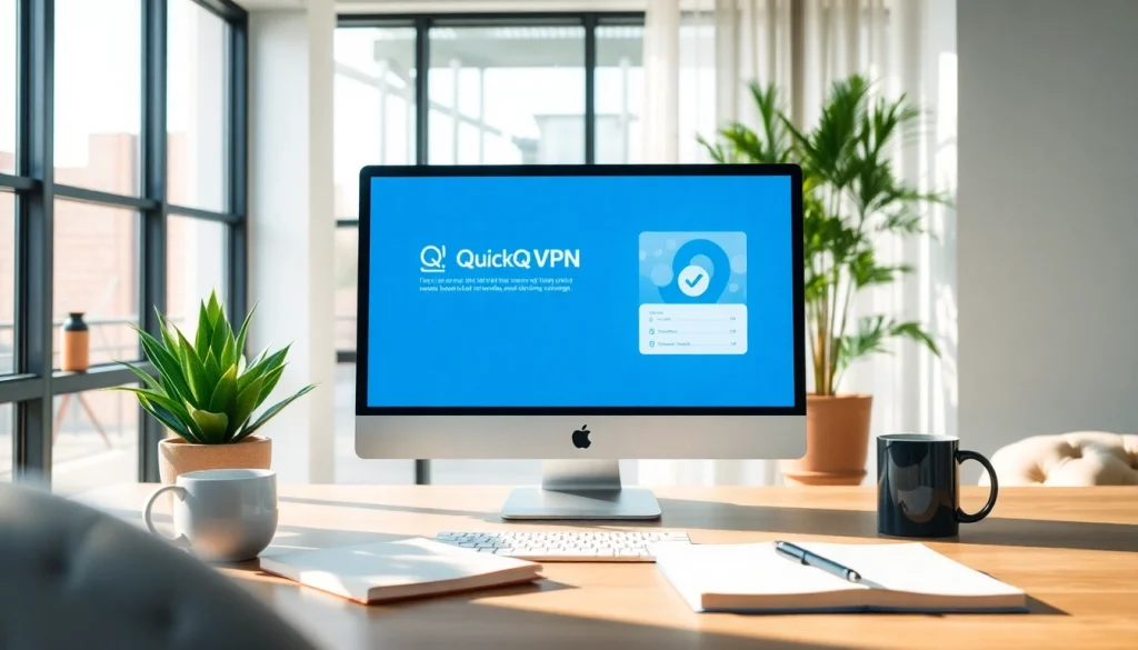 在现代工作空间体验 QuickQ VPN，尽享时尚科技与无缝连接。