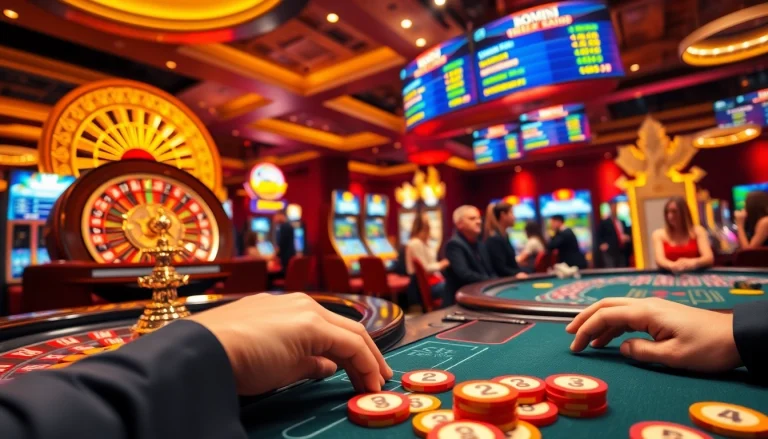 Experience thrilling gameplay at 23win with vibrant casino tables and exciting action.