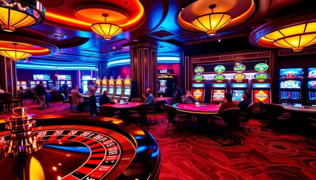 Catch thrilling casino action with J8 poker chips and roulette excitement in a luxurious setting.