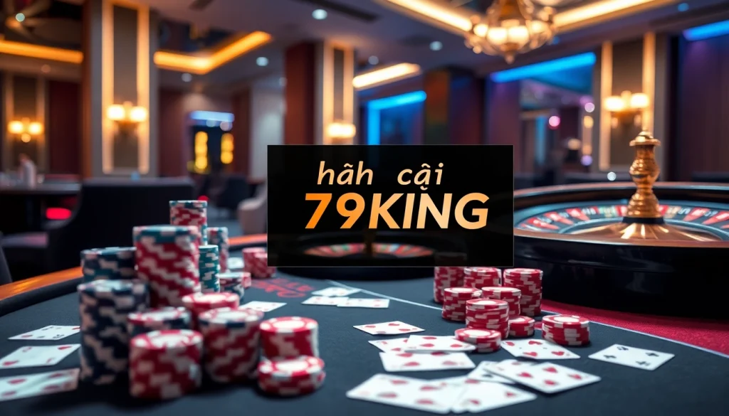 Experience the thrilling ambiance of Nhà cái 79KING with luxury casino gaming elements.
