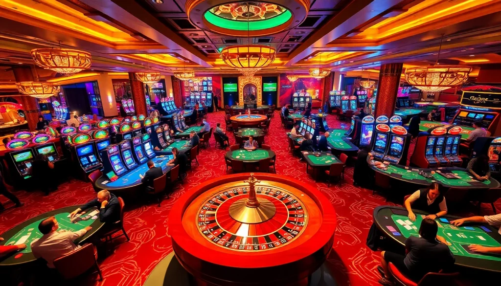 Engage in thrilling casino activities at https://kwin.bio/, featuring vibrant tables and players enjoying games.