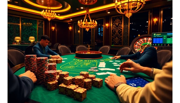 Experience thrilling poker action at https://jun88.buzz/ with luxurious gaming elements and players in intense competition.