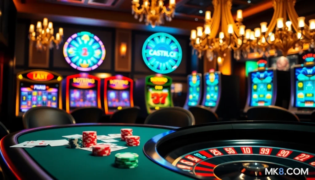 Experience thrilling gameplay on MK8.COM with vibrant casino tables and exciting betting options.