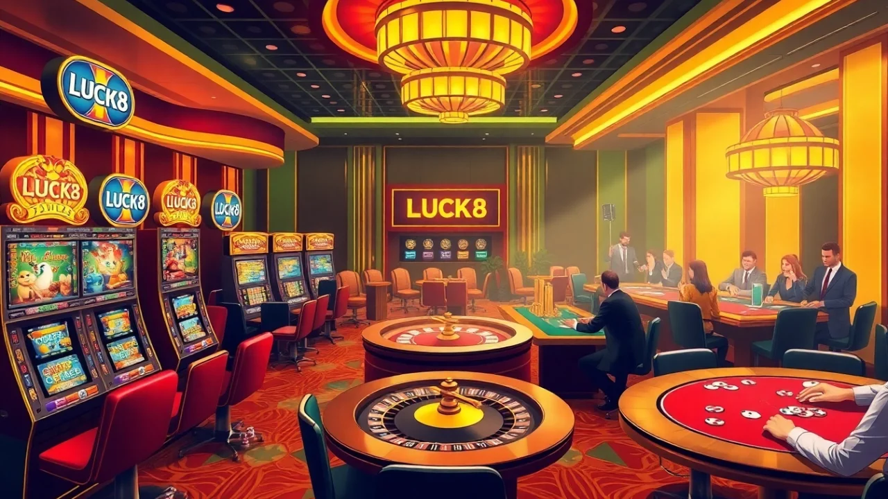 Người chơi LUCK8 tận hưởng không khí casino đầy kích thích với các trò chơi sống động và những khoảnh khắc chiến thắng.