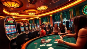 Experience the thrill of gambling excitement at https://em777.live/ with vibrant casino scenes and engaging players.