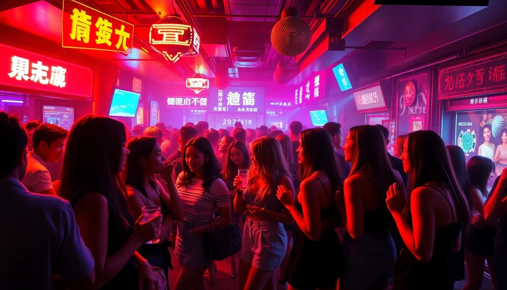 上海夜生活场景，生动展现网红黑料的引人入胜的世界，充满活力的派对氛围和时尚人群。