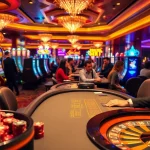 Experience the excitement of high stakes gambling at haywin casino tables with vibrant poker chips and slots.