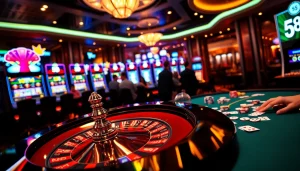 Experience the excitement of a casino with thrilling s8 gameplay, vibrant roulette, and elegant betting tables.
