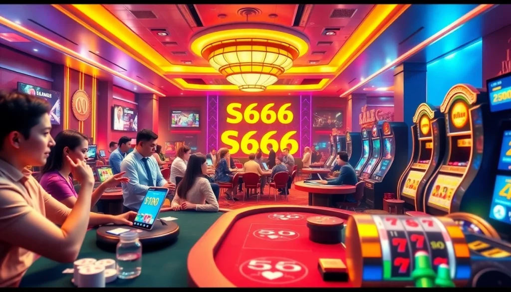Dynamic online casino experience at S666.nyc with players engaged in gaming activities.
