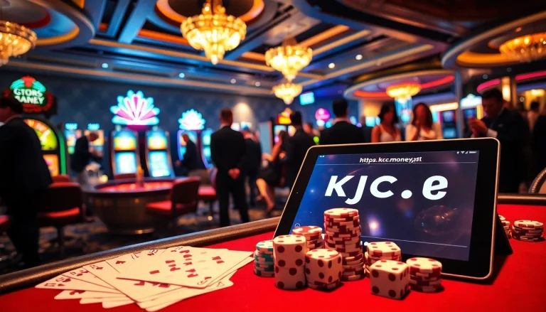Experience high-stakes excitement at https://kjc.money/ with colorful poker chips and roulette.