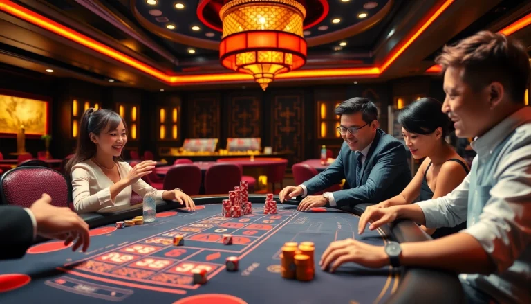 Experience the excitement of online betting at Trang game tài xỉu md5 with vibrant casino visuals.