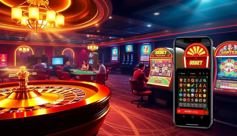 Experience the thrill of tải app 8xbet with vibrant casino visuals and engaging gameplay.