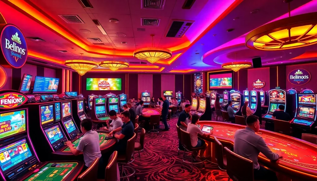 Exciting online gambling experience at hello88win.live with vibrant casino atmosphere