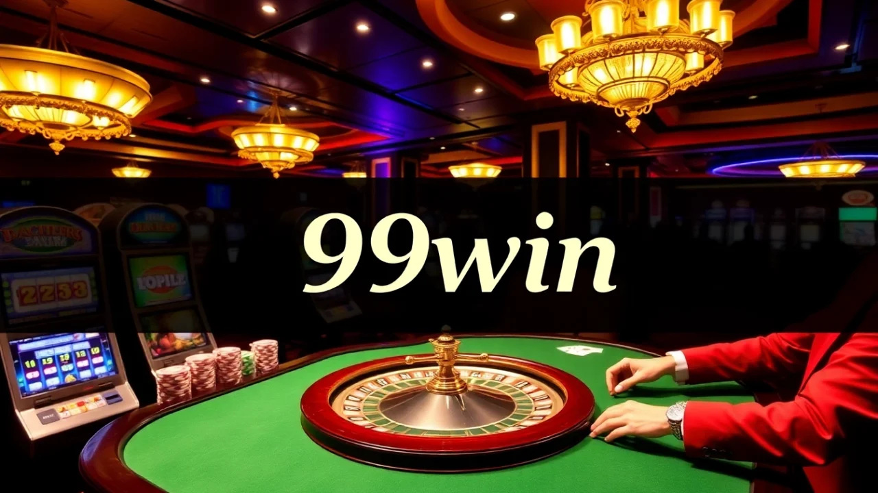 Experience the thrill of winning at 99win casino with vibrant tables and roulette.