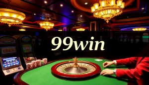 Experience the thrill of winning at 99win casino with vibrant tables and roulette.