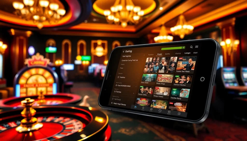 Tải app ok9 showcasing an immersive online casino experience with vibrant games and user-friendly interface.