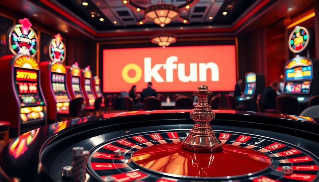 Experience the excitement of high stakes at OKFUN's vibrant casino where players win big!