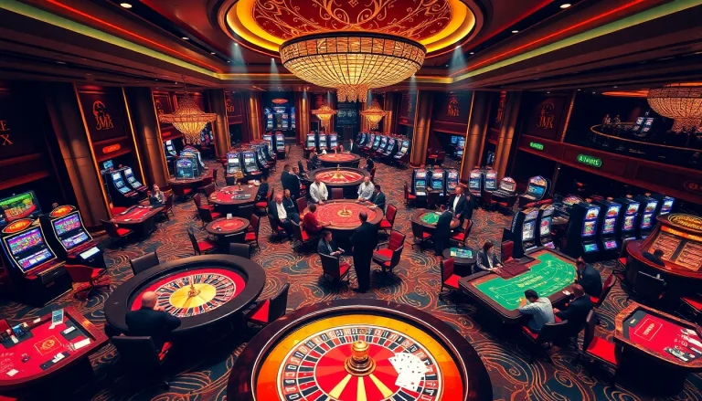Experience thrilling gameplay at MM88 casino with vibrant games, poker chips, and roulette.