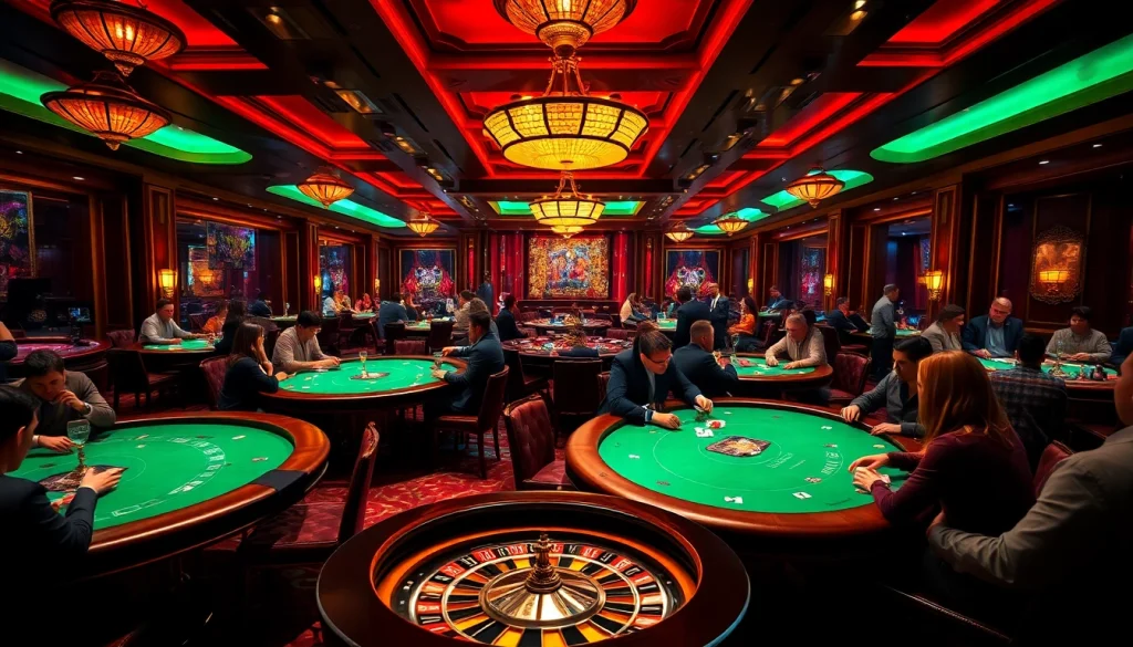 Engage with thrilling poker action at 5z7776 com in a luxurious casino setting.