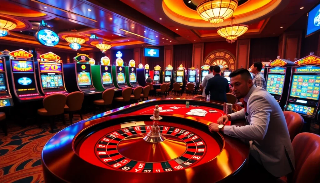 Experience thrilling gaming activities at PS99 thể thao with engaging roulette and poker tables.
