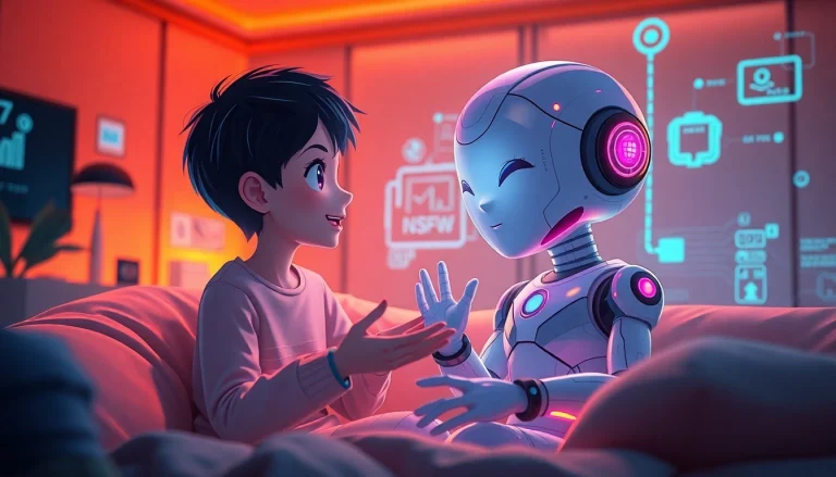 Engaging NSFW character AI interaction showcasing emotional depth and connection.