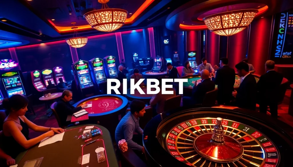 Experience the thrill of RIKBET's luxurious online casino environment with vibrant games and immersive action.