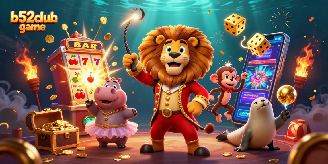 Engage in exciting b52club game action with colorful characters and casino elements.